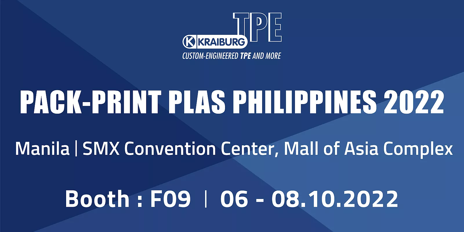 KRAIBURG TPE นำเสนอโซลูชันวัสดุfood grade ที่มีคุณภาพสำหรับผู้บริโภคและบรรจุภัณฑ์ทางการแพทย์และการดูแลสุขภาพ พบการที่งาน PACK-PRINT PLAS Philippines 2022